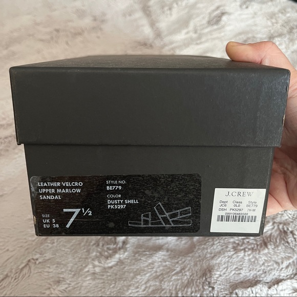 BNIB JCrew Pacific leather Marlow sandals, 7.5 dusty shell - Picture 3 of 6